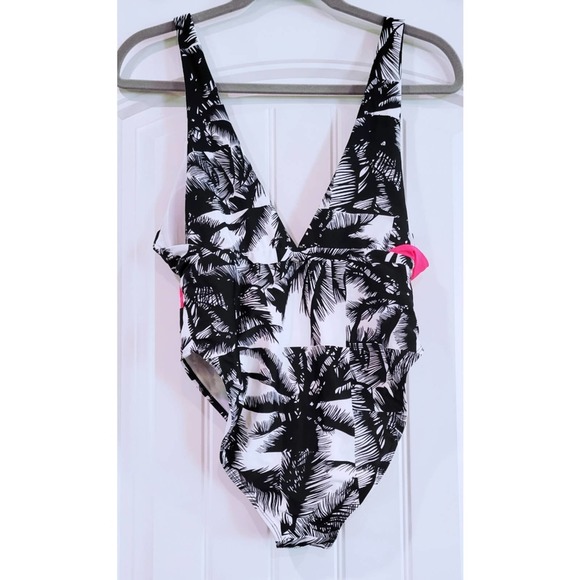 Fabletics maro palm tree print one piece swimsuit - Picture 3 of 5